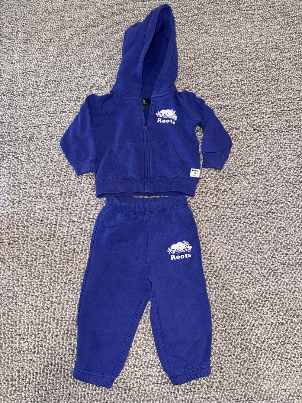 Roots Royal Blue Kids Hoodie & Joggers Set